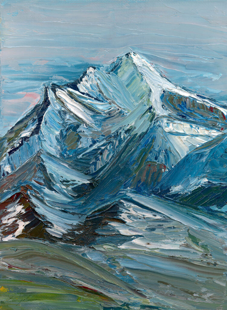 Painting of Fool Creek Peak Mountain